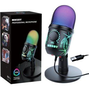 USB Microphone, Plug and Play Gaming Mic for PC, Mac, PS4/5, Podcast Microphone